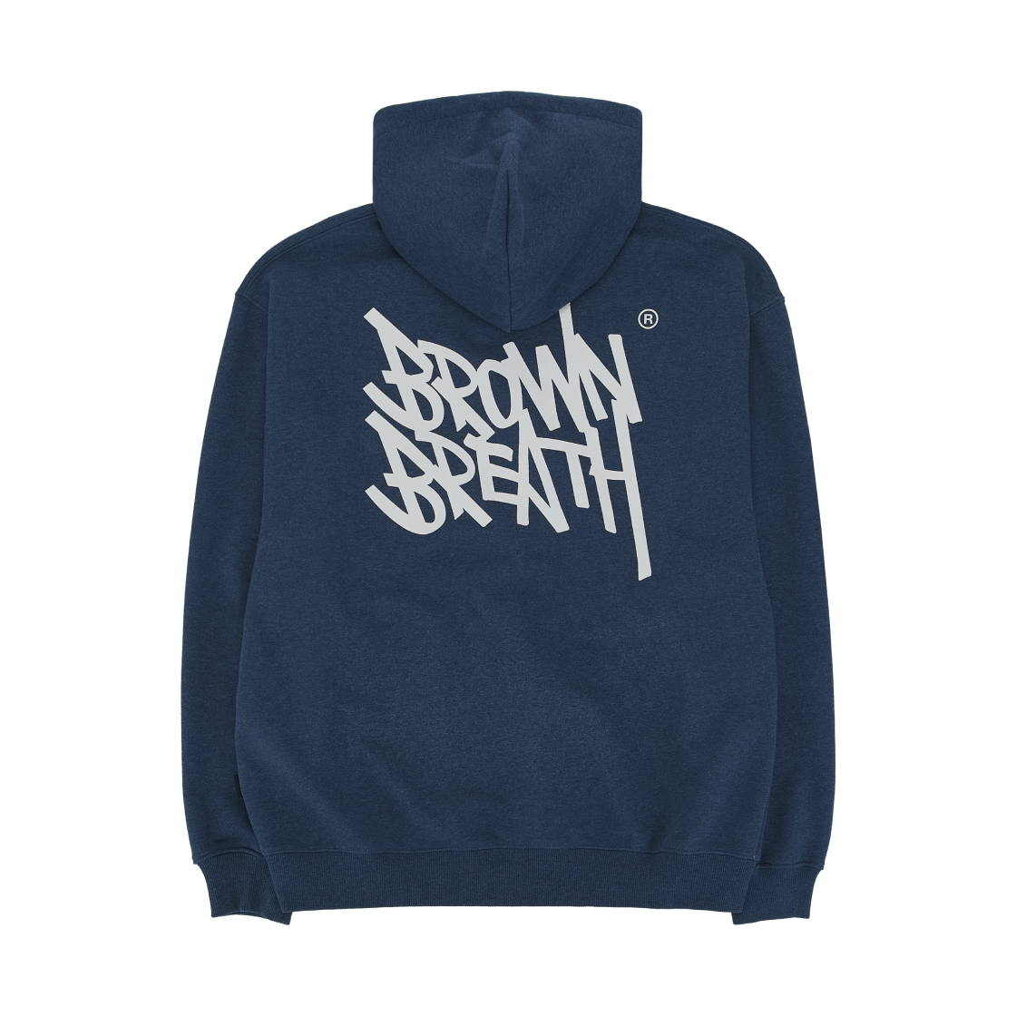 브라운브레스 태그 후디 멜란지 블루(Brownbreath Tag Hoodie Melange Blue)