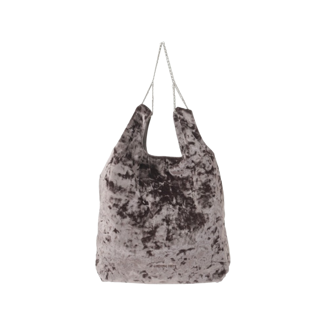 컨버스 도쿄 투웨이 크러쉬드 벨로어 쇼핑 토트백 브라운(Converse Tokyo 2Way Crushed Velor Shopping Tote Bag Brown)