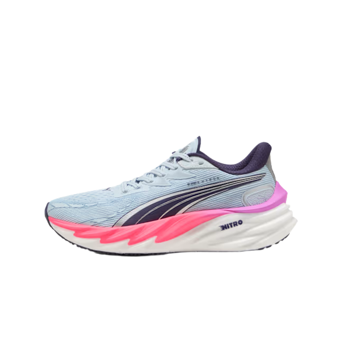 (W) 푸마 x 하이록스 벨로시티 나이트로 4 루사이트 퓨어 핑크 딥 플럼((W) Puma x Hyrox Velocity Nitro 4 Lucite Pure Pink Deep Plum) - 2