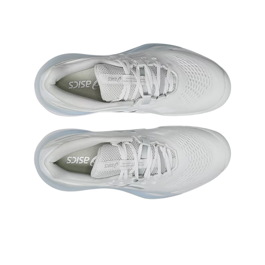 (W) 아식스 젤 레졸루션 X 화이트 퓨어 실버((W) Asics Gel-Resolution X White Pure Silver) - 2