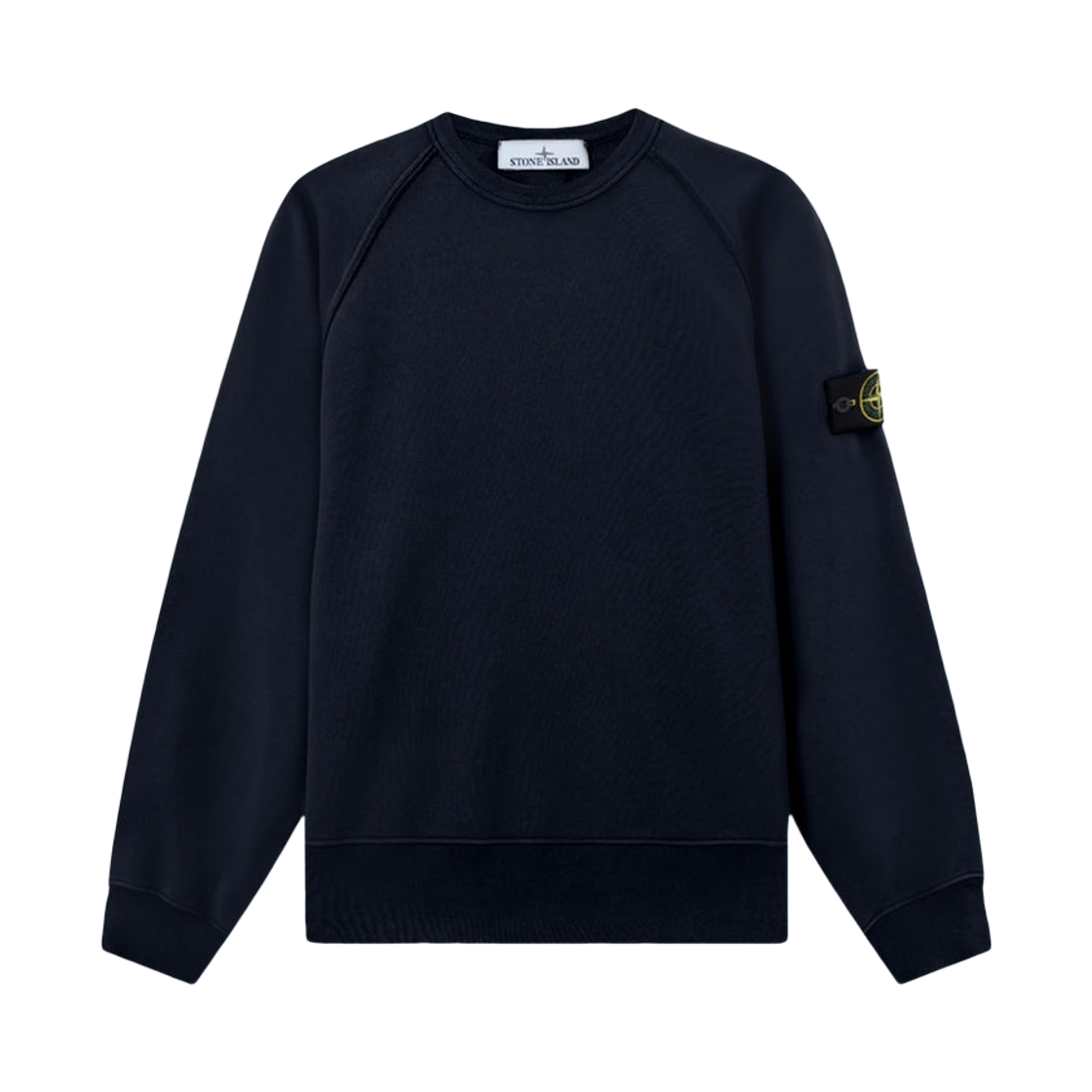 L1S1561000-41S0051-V0020 Stone Island 6100041 Organic Cotton Fleece Oversized-Fit Crewneck Sweatshirt with Raglan Sleeves Navy Blue - 26SS