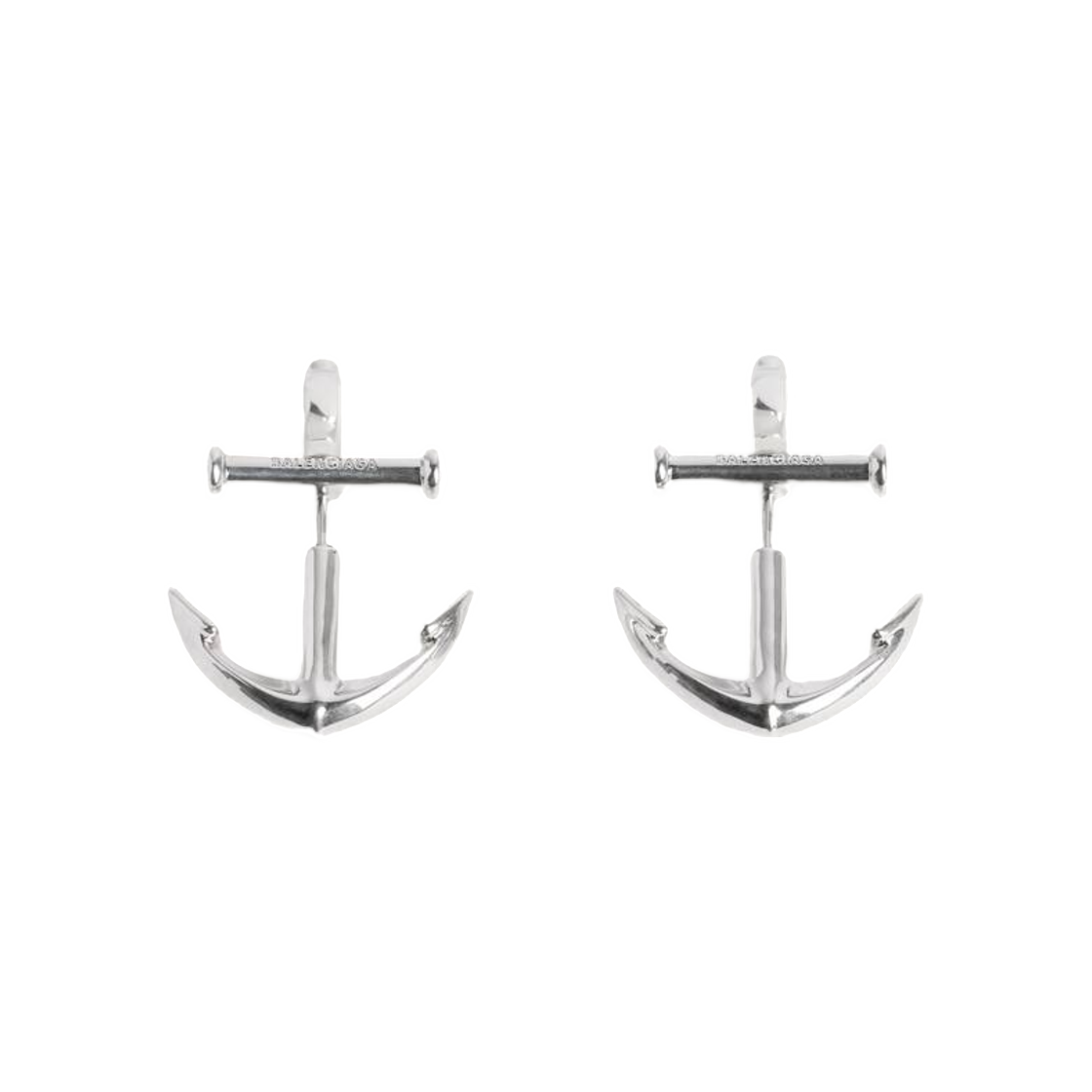 A000VSTZ99S0668 Balenciaga Anchor Earrings Silver