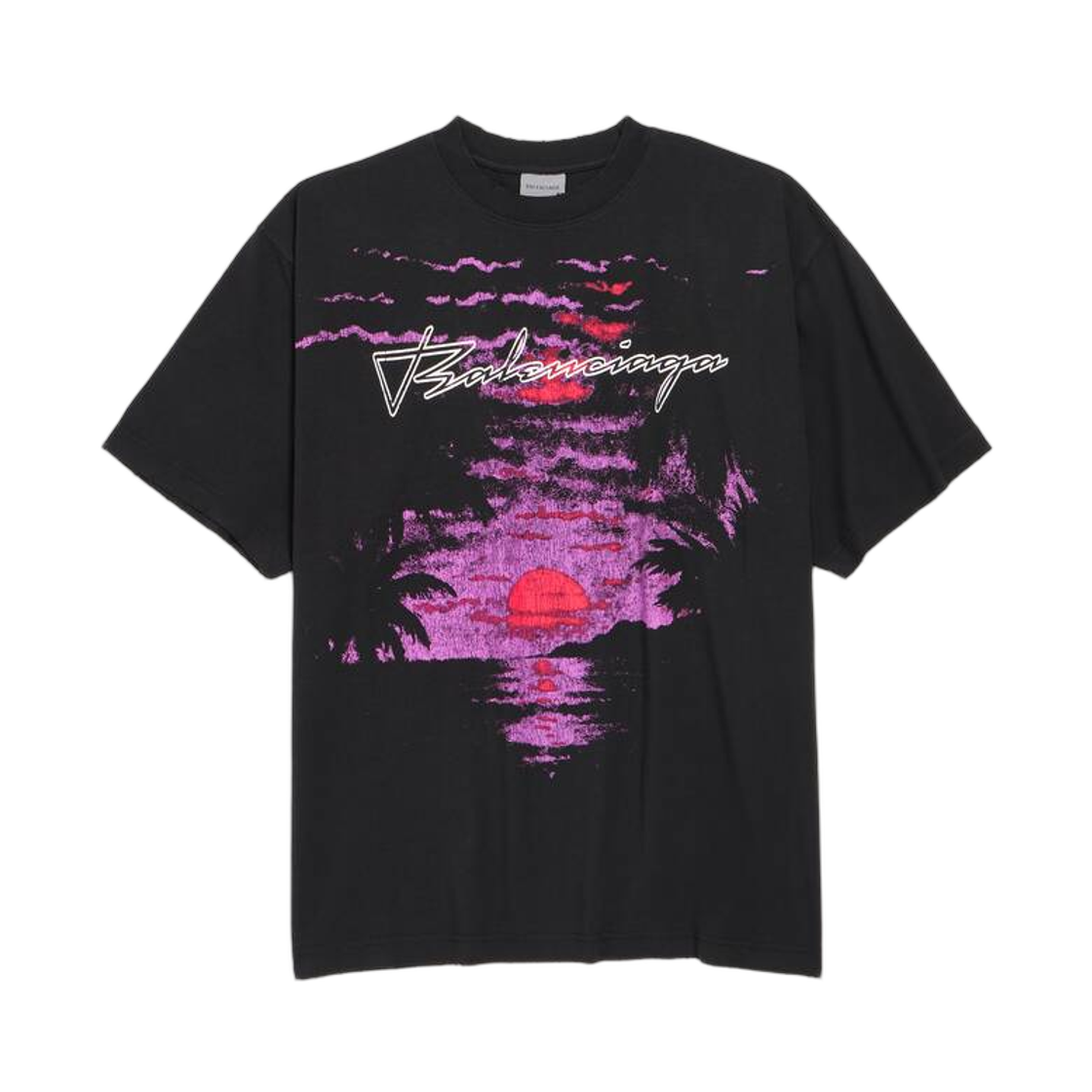 A00497TUVO91000 (W) Balenciaga Dream Medium Fit T-Shirt Black