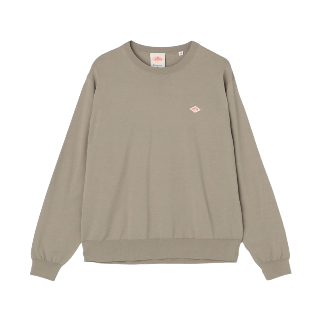 DT-D0136-YSD Danton Jersey Knit Crewneck Pullover Grey