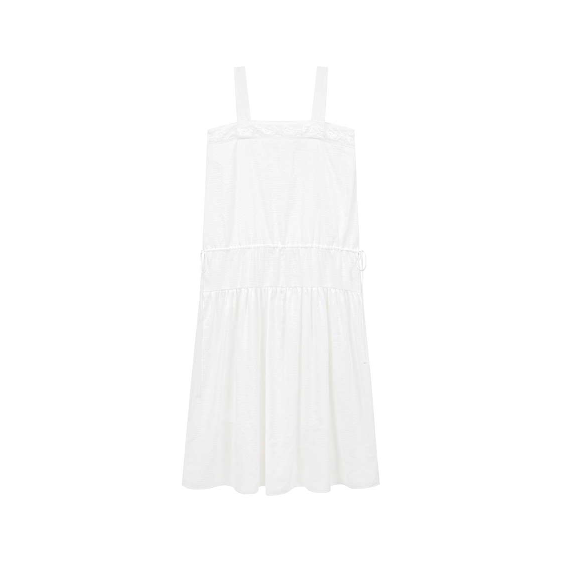 MF2636OP2MWHFR Margarin Fingers Rose Crochet Dress White