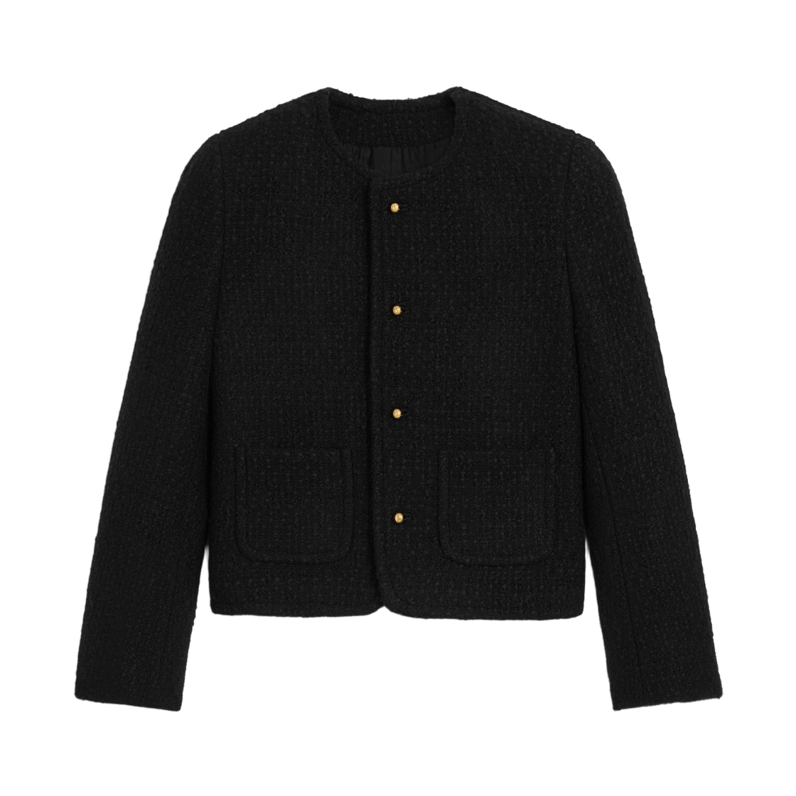 (W) 셀린느 아이콘 자켓 울 나테 블랙((W) Celine Icon Jacket Wool Natte Black) - 1