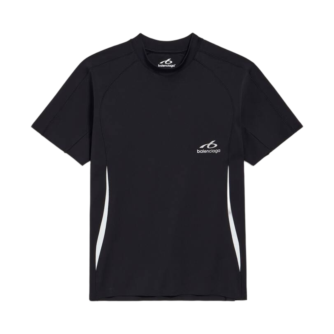 A000NPTUVN78502 Balenciaga Techwear Short Sleeve T-Shirt Navy White