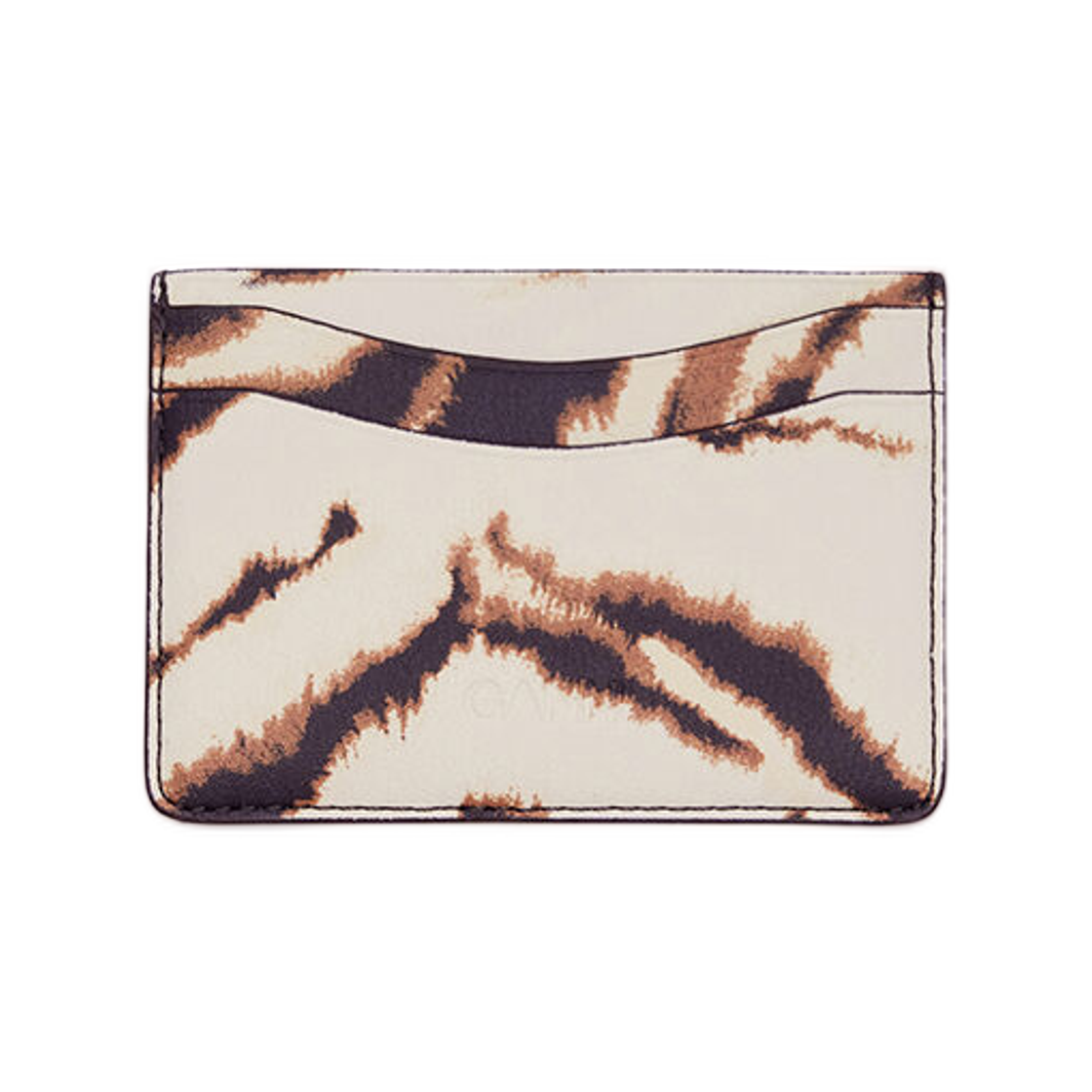 가니 보우 카드 홀더 지브라 에그렛(Ganni Bou Card Holder in Zebra Egret) - 3