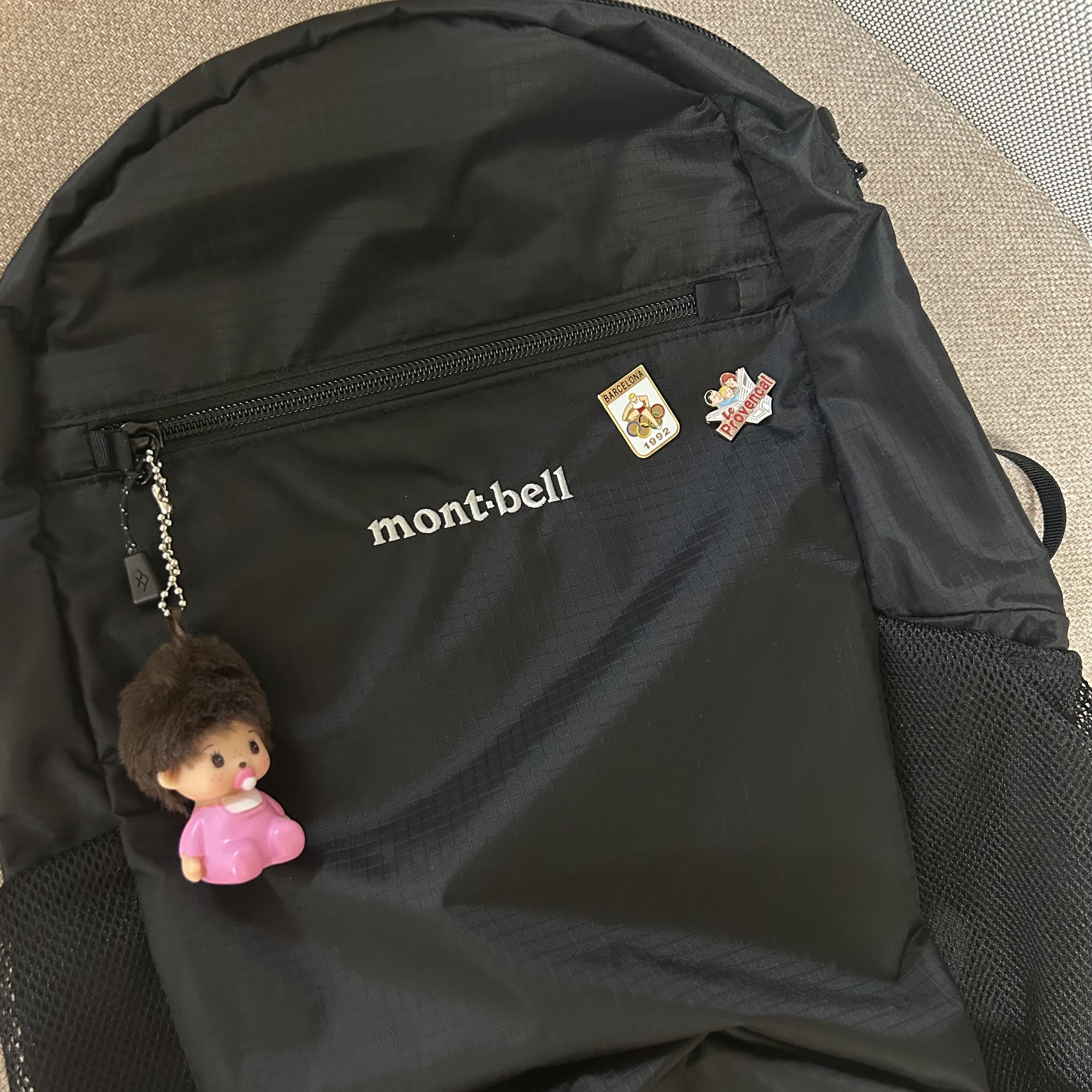 Montbell Pocketable Light Pack 15 Black 착용 스타일
