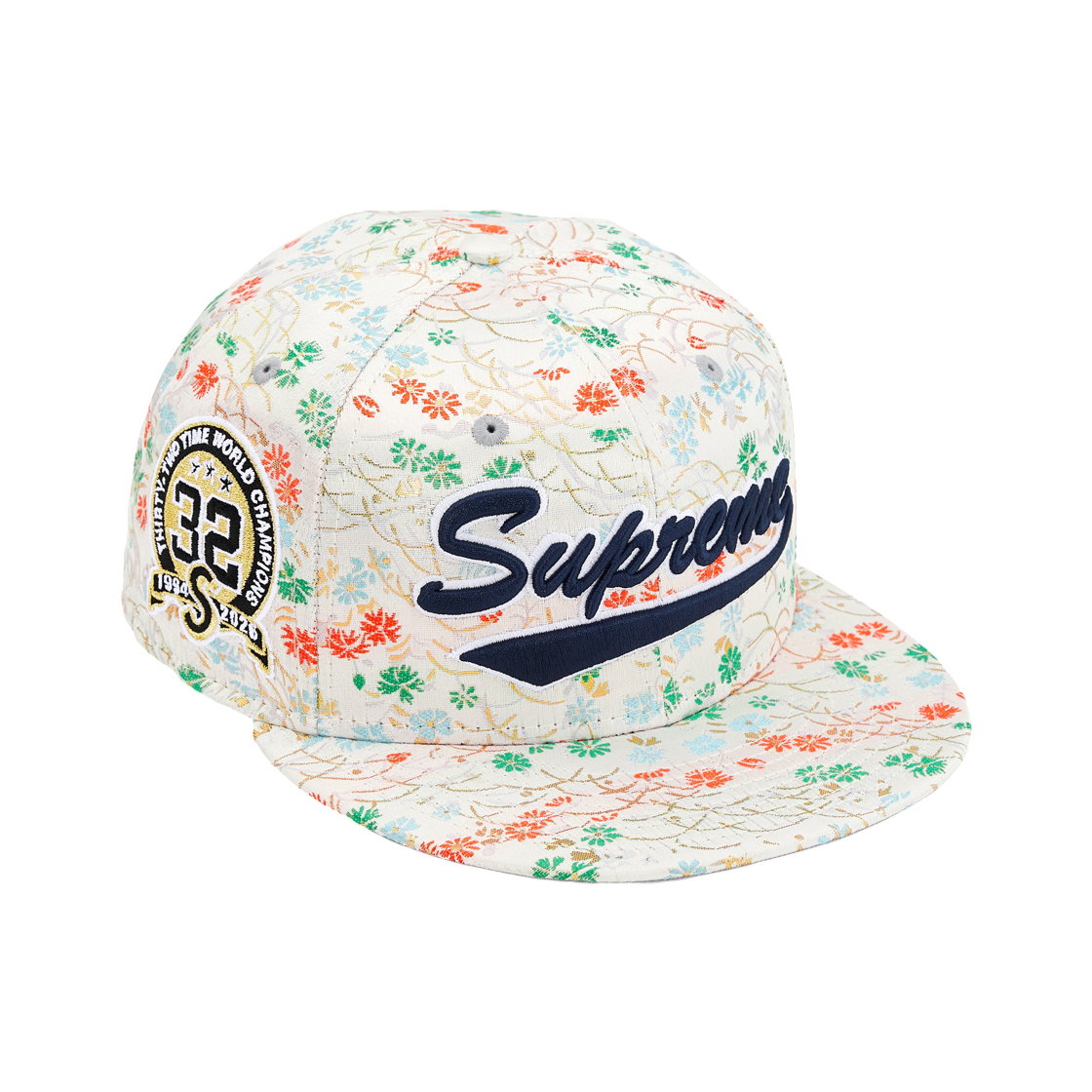 슈프림 플로럴 자카드 뉴에라 화이트 - 26SS(Supreme Floral Jacquard New Era White - 26SS) - 2