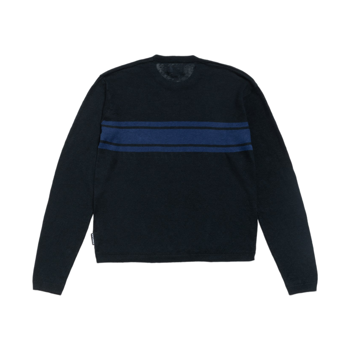 스투시 라이트웨이트 스트라이프 스웨터 블랙(Stussy Lightweight Striped Sweater Black) - 2