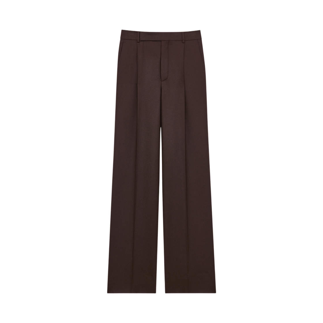 생로랑 플루이드 팬츠 브러쉬드 울 플란넬 브룬(Saint Laurent Fluid Pants in Brushed Wool Flannel Brun)