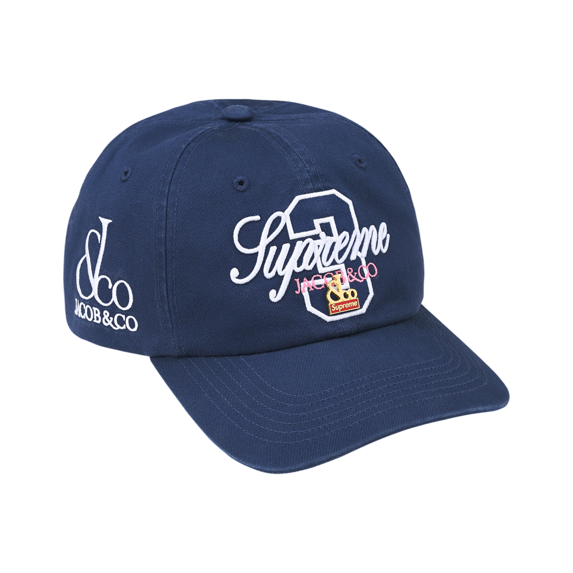슈프림 x 라 마르티나 x 제이콥 앤 코 6-패널 네이비 - 26SS(Supreme x La Martina x Jacob & Co 6-Panel Navy - 26SS) - 2