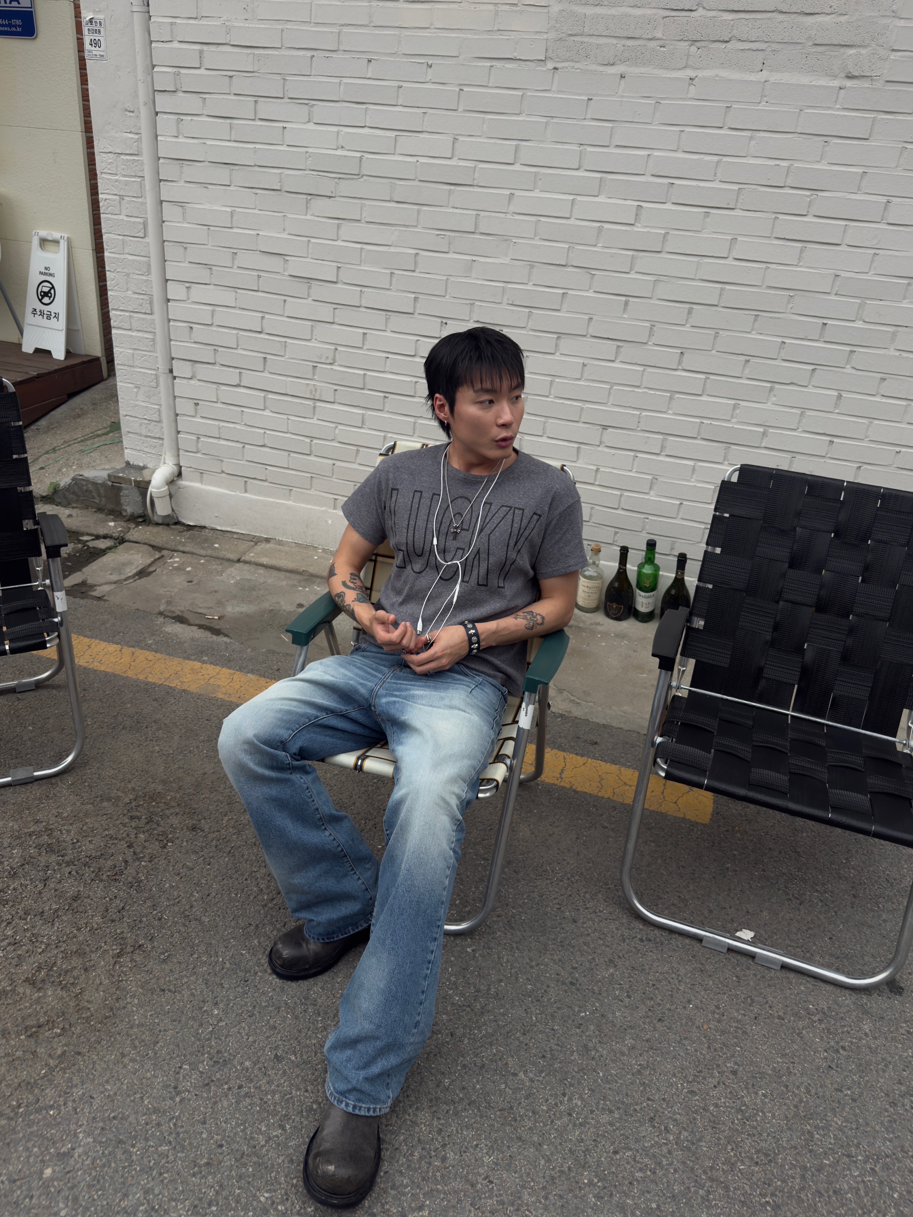 Romantic Move Movement Derby Horse Leather Black, Farfromwhat Far Aged Flare Jeans Light Blue 착용 스타일 - 5
