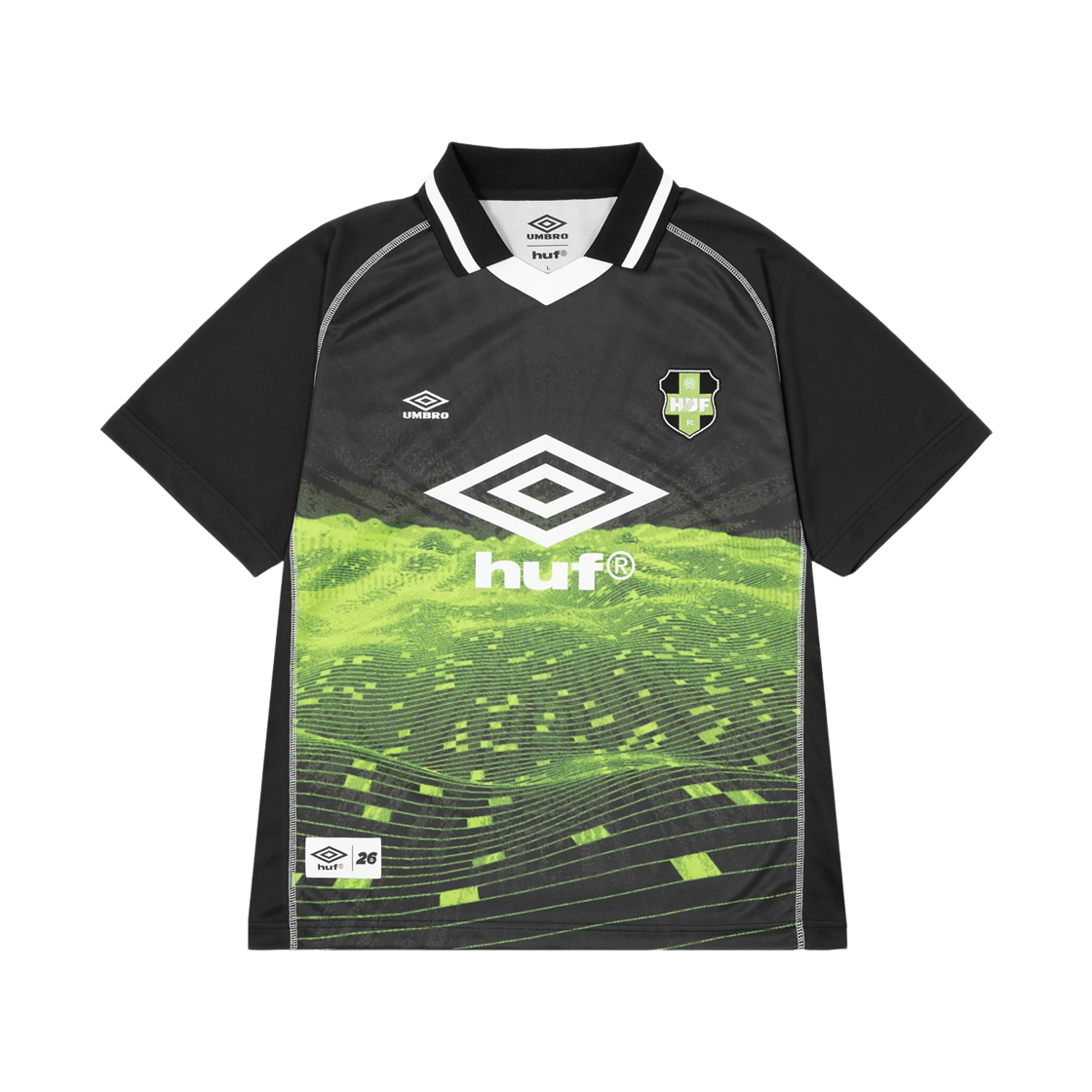 허프 x 엄브로 랜드스케이프 저지 그린(HUF x Umbro Landscape Jersey Green)