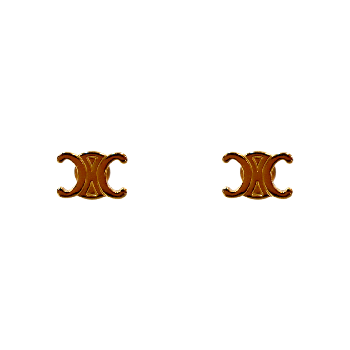 ITLQ5NDW8AN6 Celine Triomphe Stud Earrings C-B61697