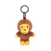 BAPE Baby Milo Fur Plush Doll Keychain Brown