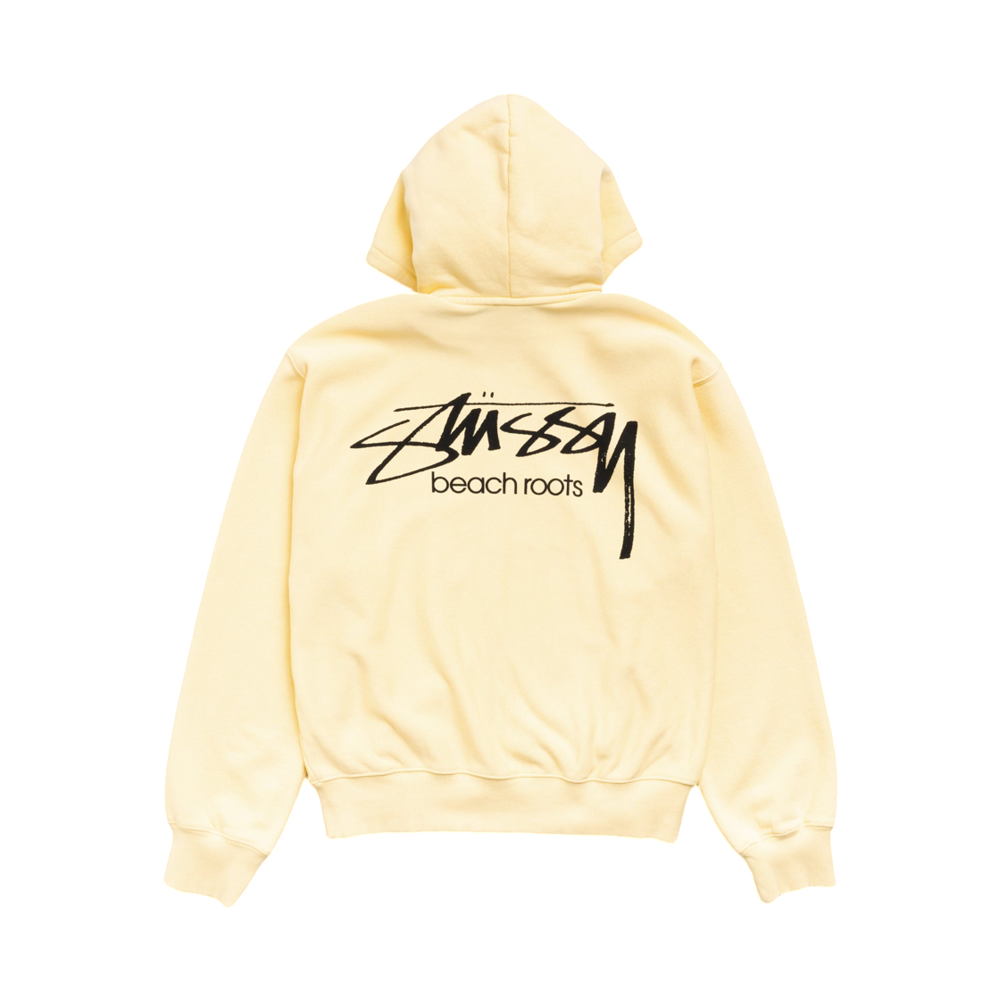 1975198 Stussy Beach Roots Zip Hoodie Garment Dyed Gold