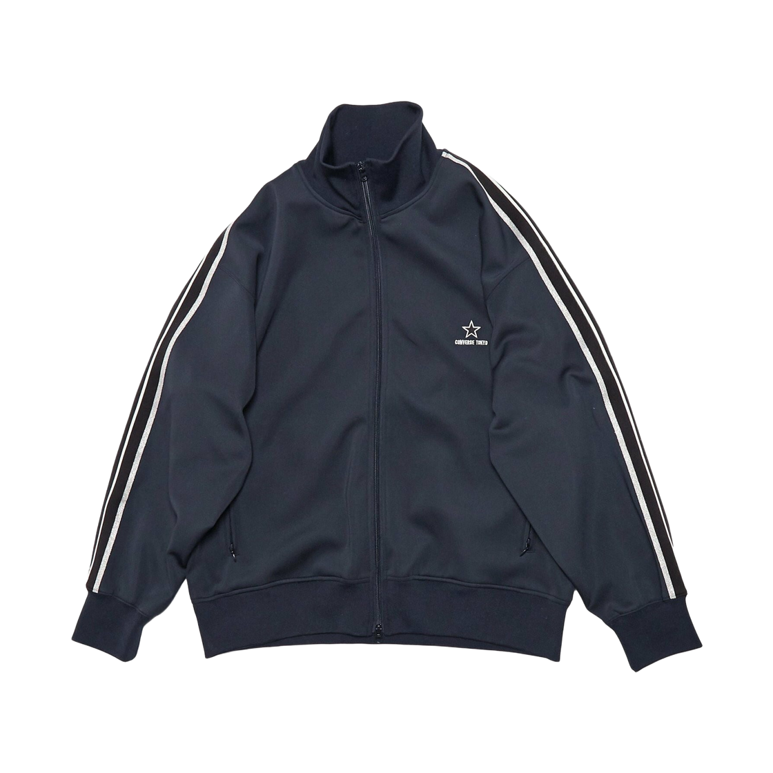 컨버스 도쿄 라인 루즈 트랙 자켓 차콜 그레이(Converse Tokyo Side Line Loose Track Jacket Charcoal Gray)