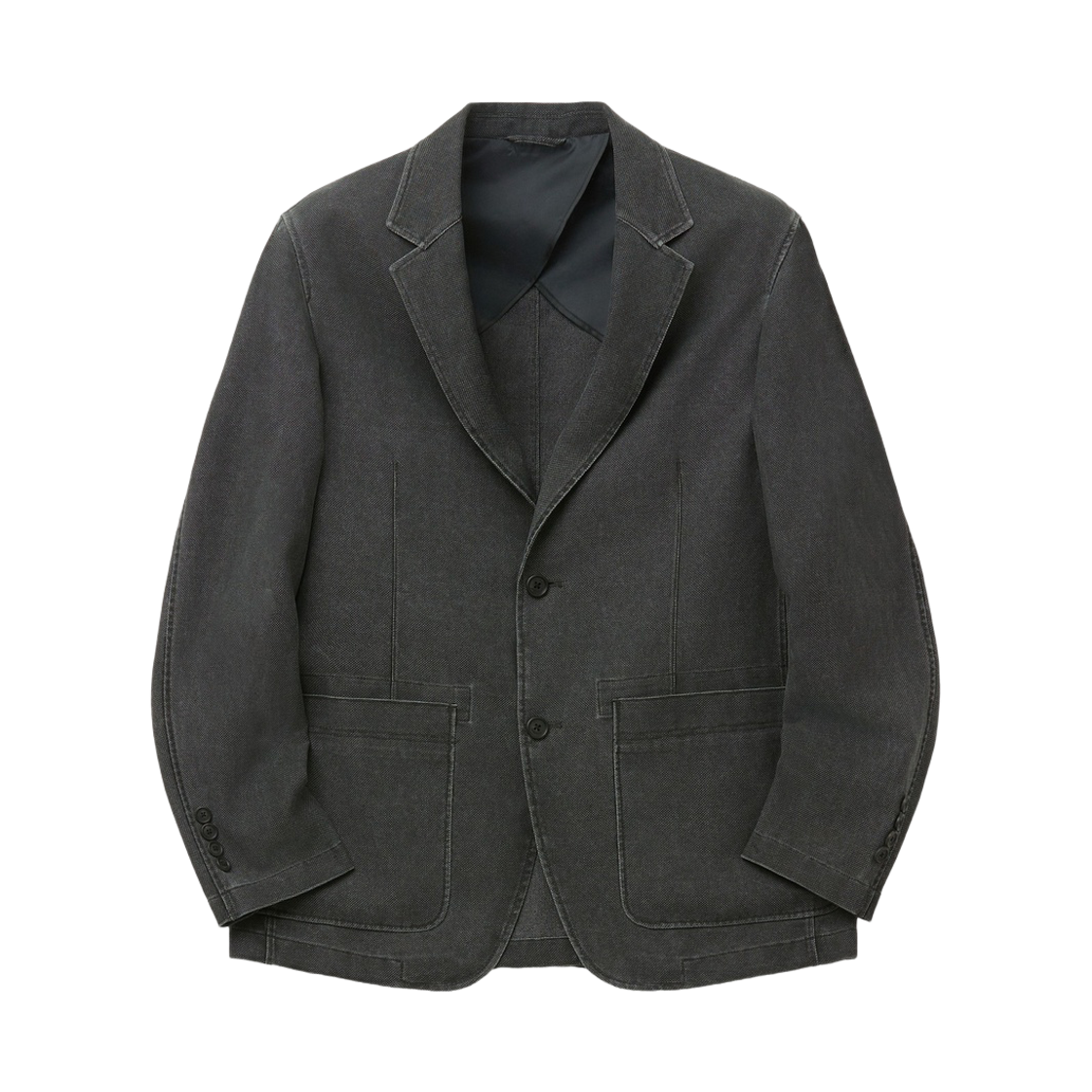시리즈 피그코팅 파나마 레귤러핏 자켓 차콜(Series Pig Coating Panama Regular Fit Jacket Charcoal)