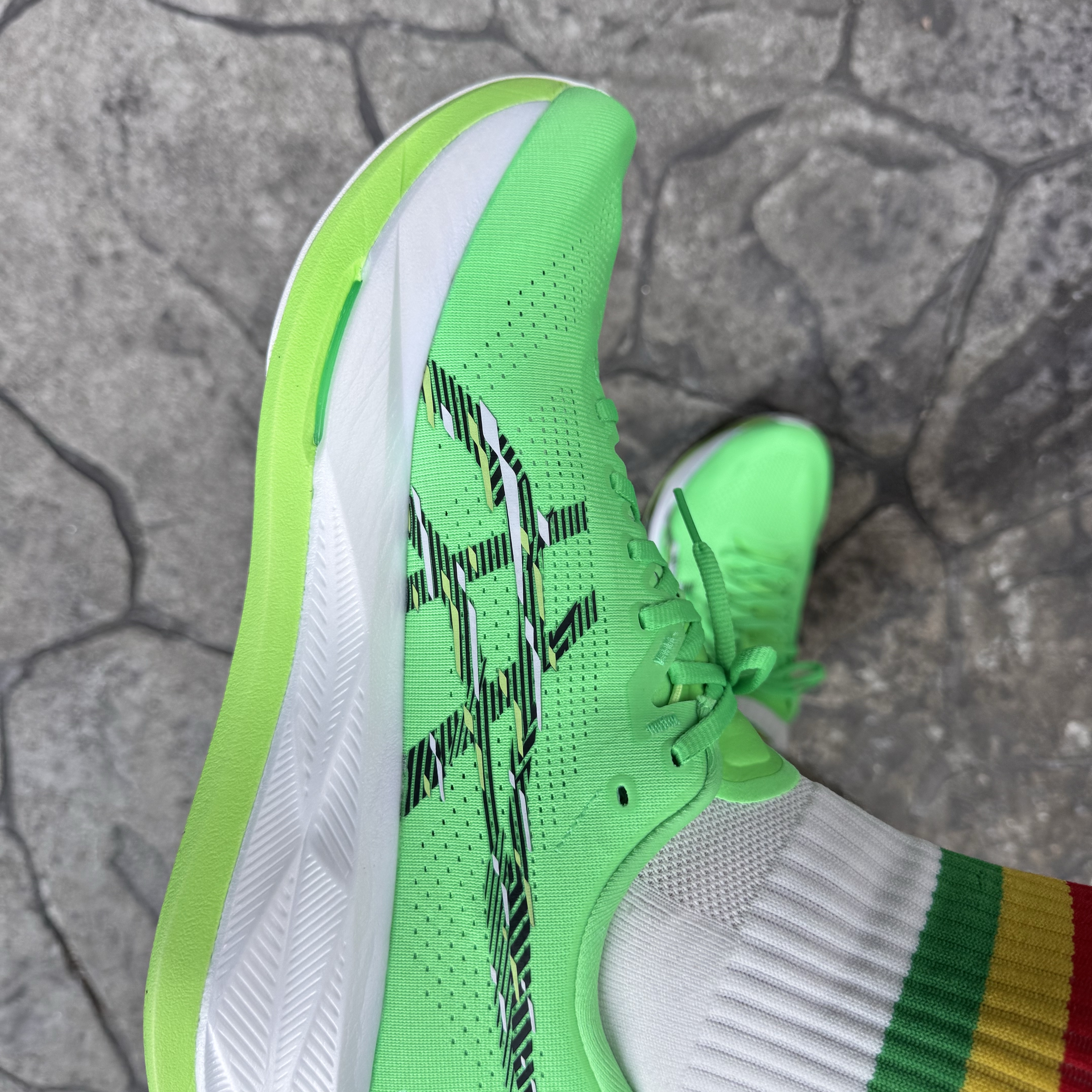 Asics Sonicblast Vital Green Black 착용 스타일 - 2