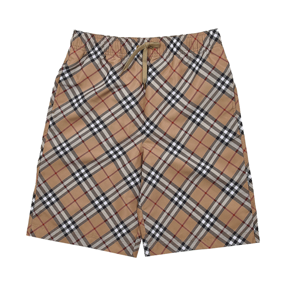8078256 (Kids) Burberry Check Swim Shorts Archive Beige
