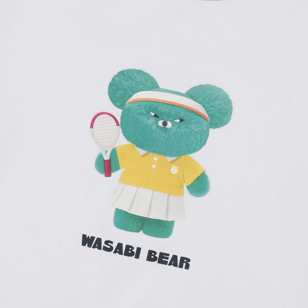 케이스위스 x 와사비 베어 여성  레디 반팔 티 WH(K-SWISS x WASABI BEAR W READY SS T WH) - 4