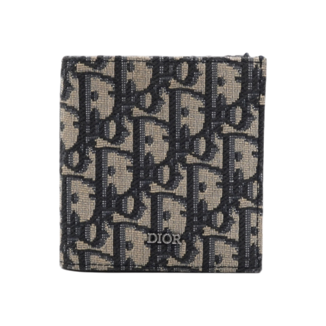 IT2JNUWPE6BN Dior Oblique Jacquard Vertical Two-Tone Card Holder