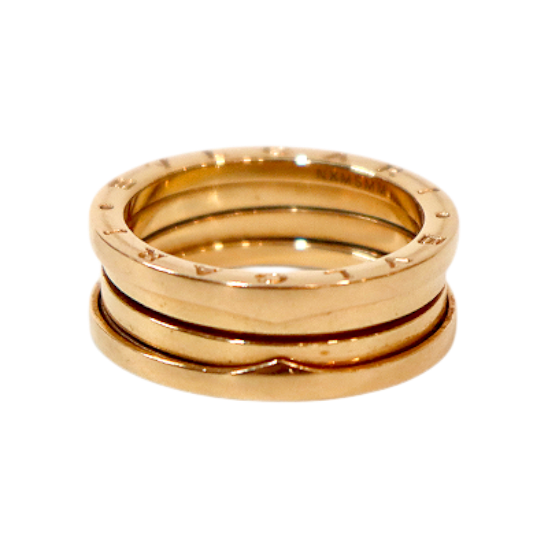 ITB2SAKQ8V2F Bulgari B.Zero1 3-Band Ring 18K Gold