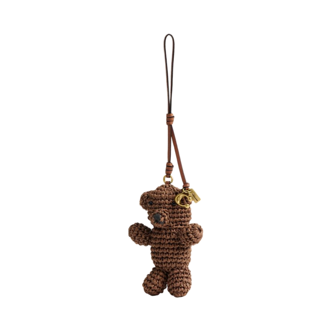 CER51-B4L38 Coach Bear Bag Charm Brass Multi