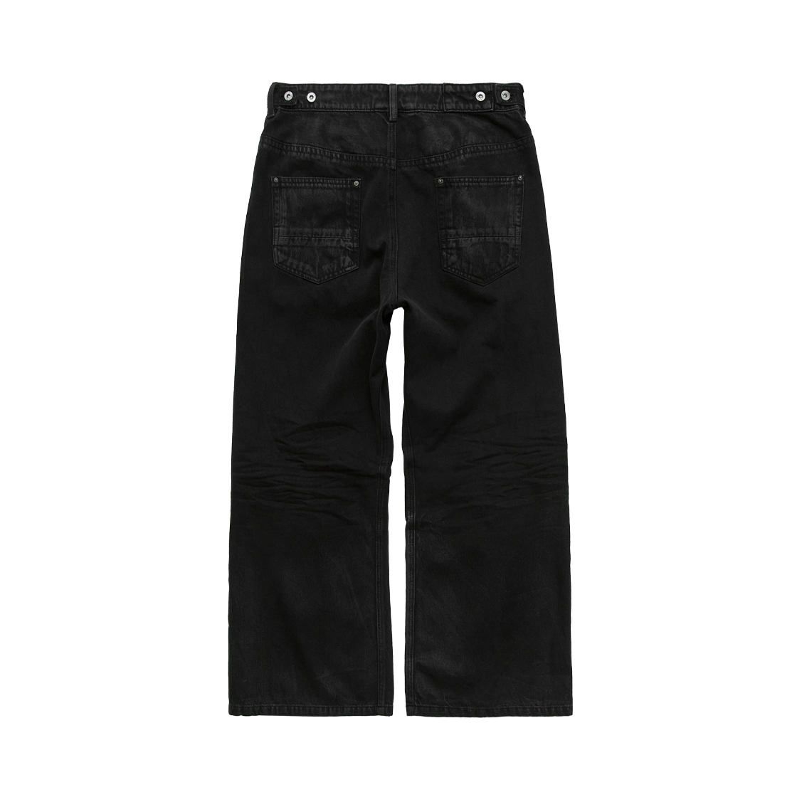 폴리테루 루즈드 코티드 진 코티드 블랙(Polyteru Loosed Coated Jeans Coated Black) - 2
