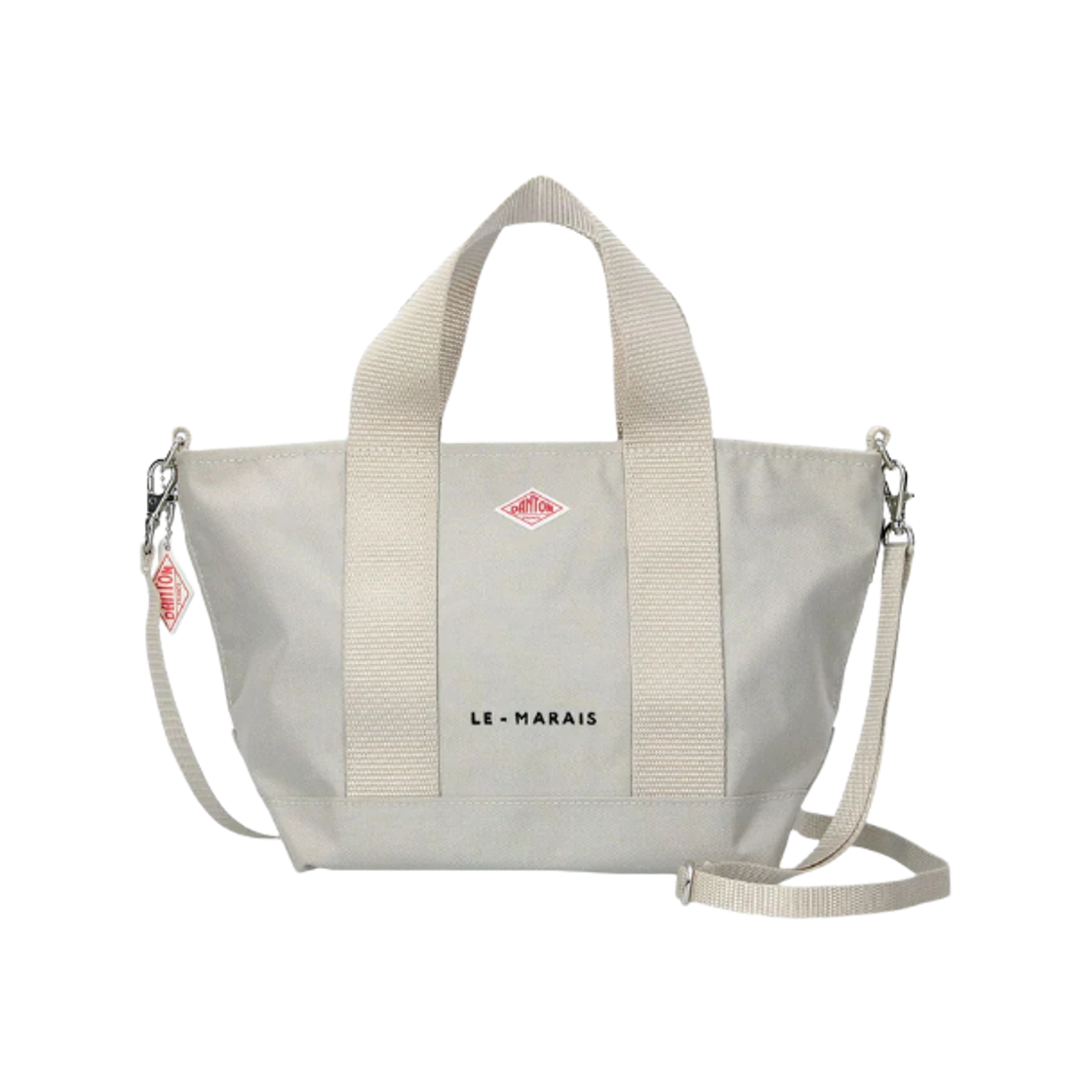 단톤 르 마레 코듀라 캔버스 투웨이 토트백 오이스터 화이트(Danton Le Marais Cordura Canvas 2Way Tote Bag Oyster White)