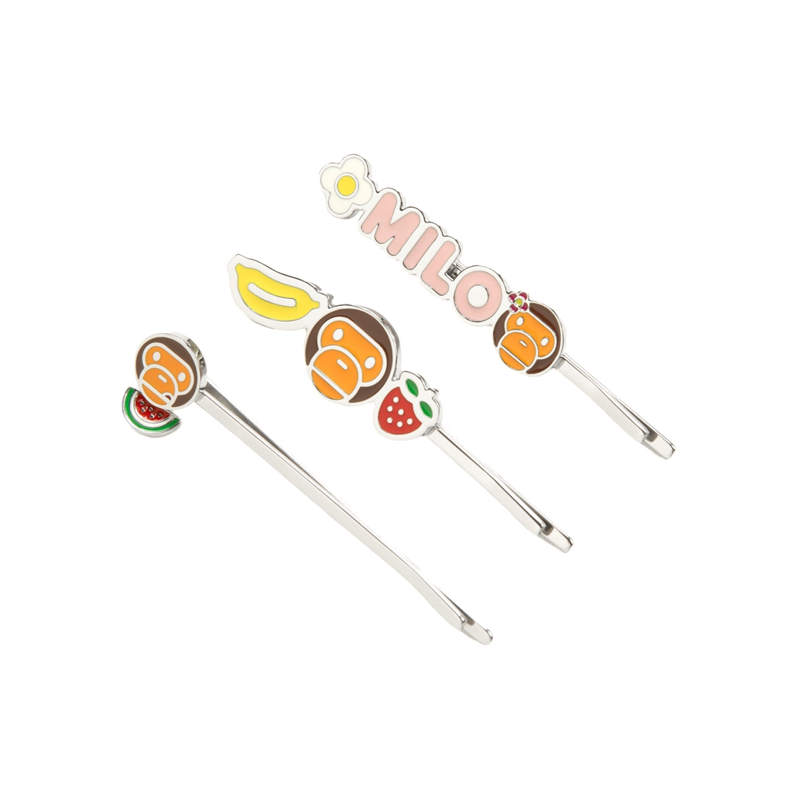 베이프 베이비 마일로 헤어 핀 세트 실버(BAPE Baby Milo Hair Pin Set Silver) - 2