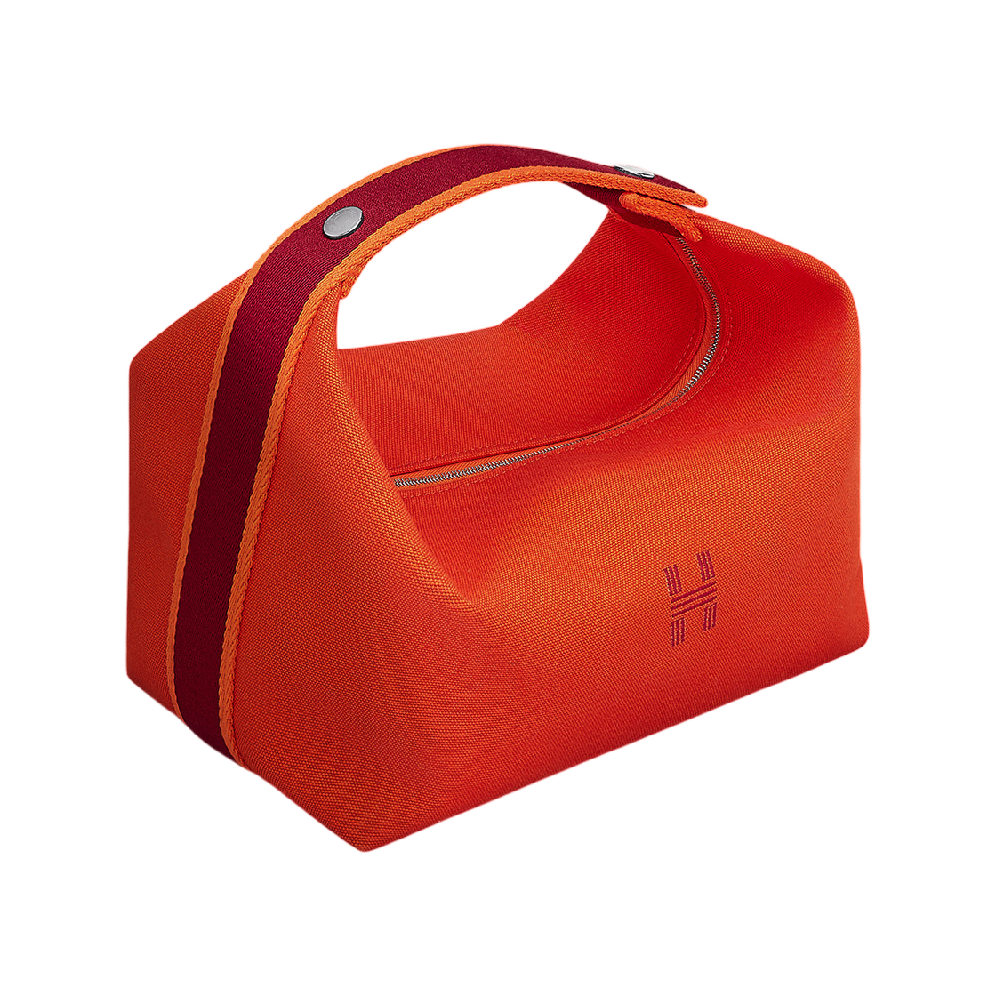 H104223M05 Hermes Bride-a-Brac Case Large Canvas & Orange Feu