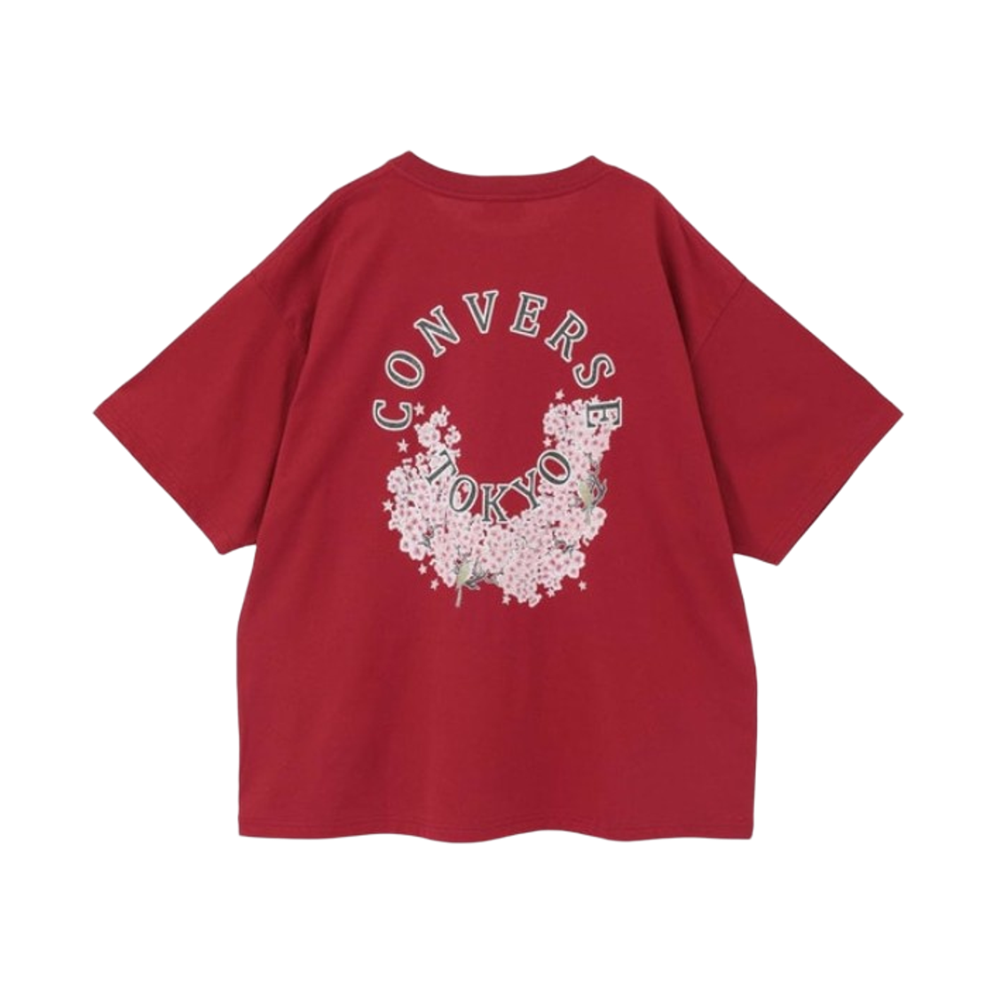 컨버스 도쿄 서클 플라워 로고 티셔츠 레드(Converse Tokyo Circle Flower Logo T-Shirt Red) - 2