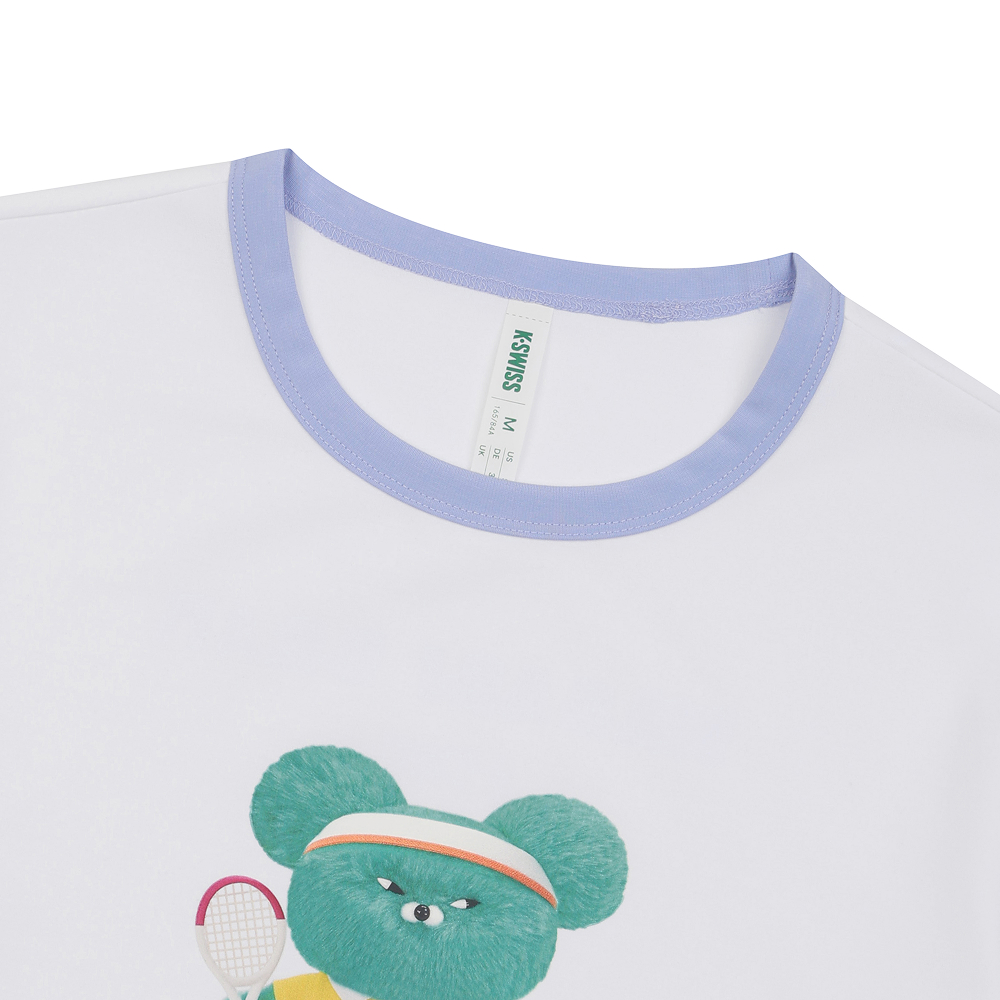 케이스위스 x 와사비 베어 여성  레디 반팔 티 WH(K-SWISS x WASABI BEAR W READY SS T WH) - 3