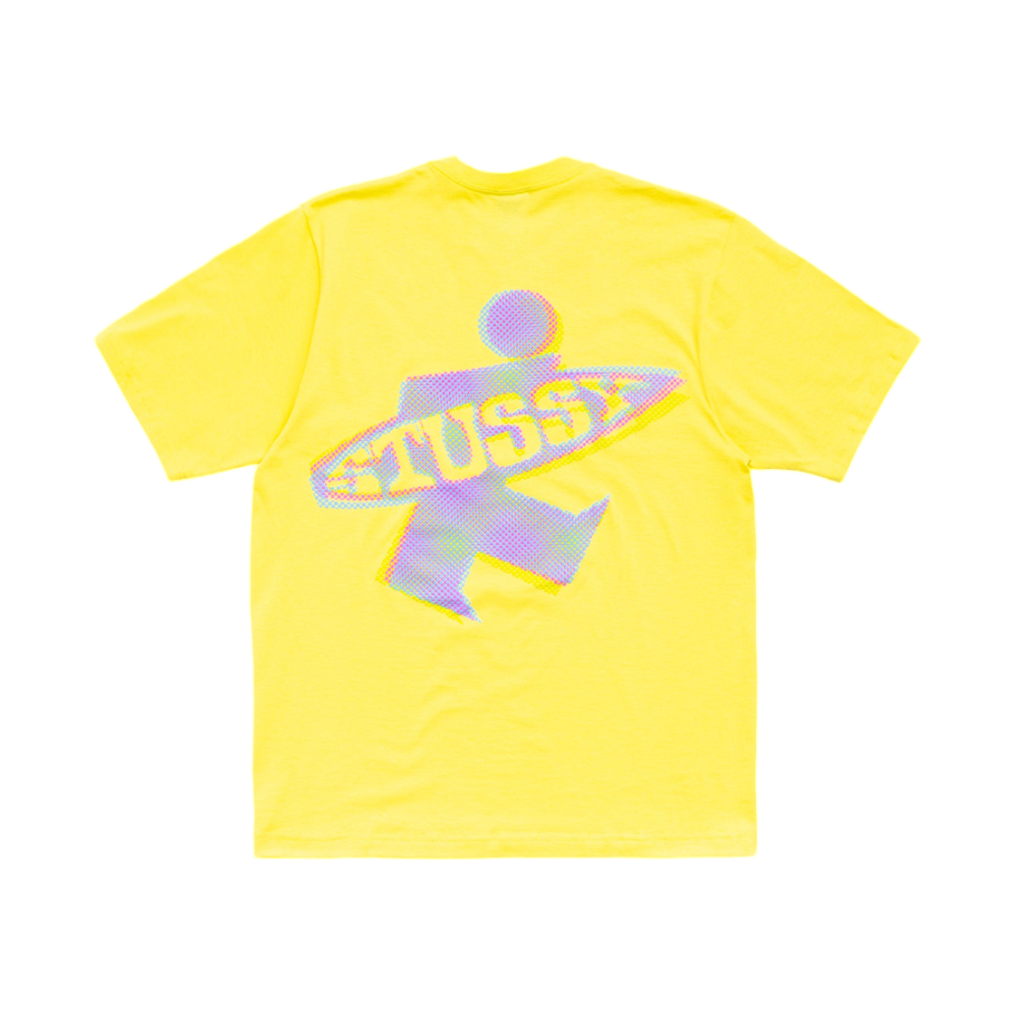 1905195 Stussy Dot Surf Puff Print T-Shirt Lemon