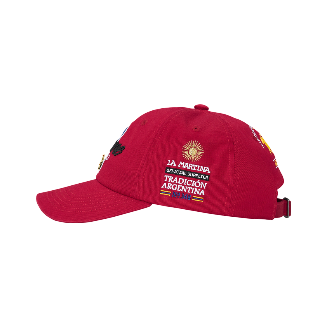 슈프림 x 라 마르티나 x 제이콥 앤 코 6-패널 레드 - 26SS(Supreme x La Martina x Jacob & Co 6-Panel Red - 26SS) - 3