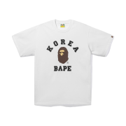 BAPE Korea College Relaxed Fit T-Shirt White