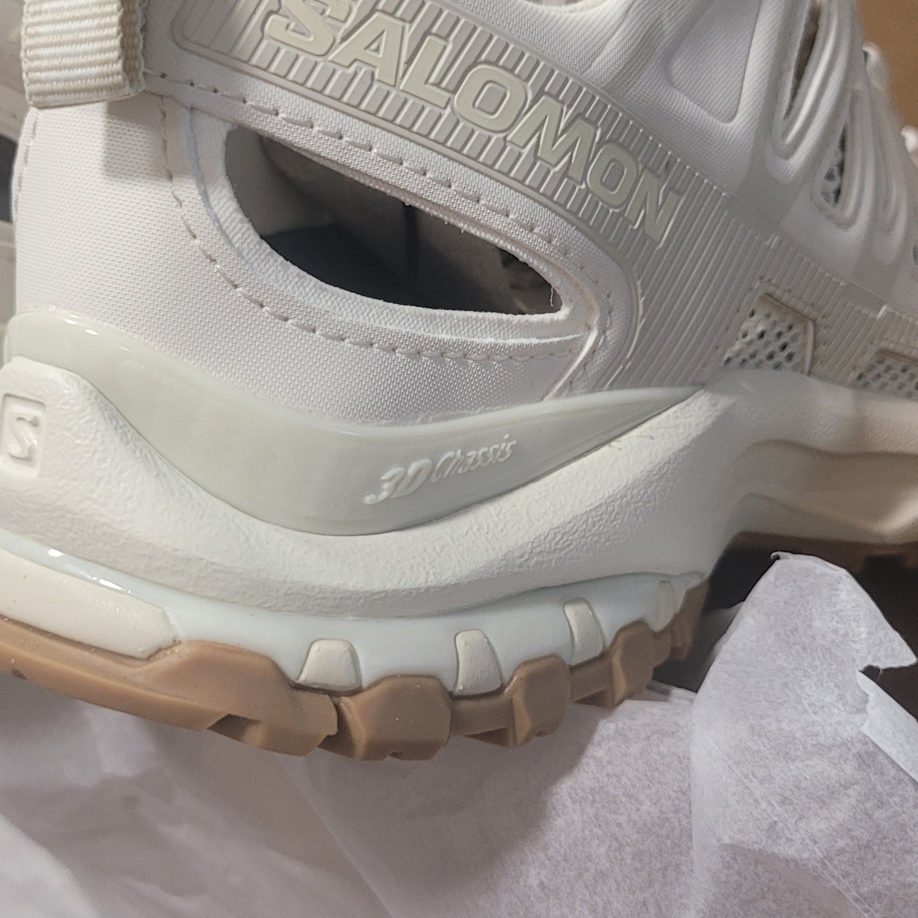 Salomon XA Pro 3D Amphib Vanilla Ice Almond Milk 착용 스타일 - 1