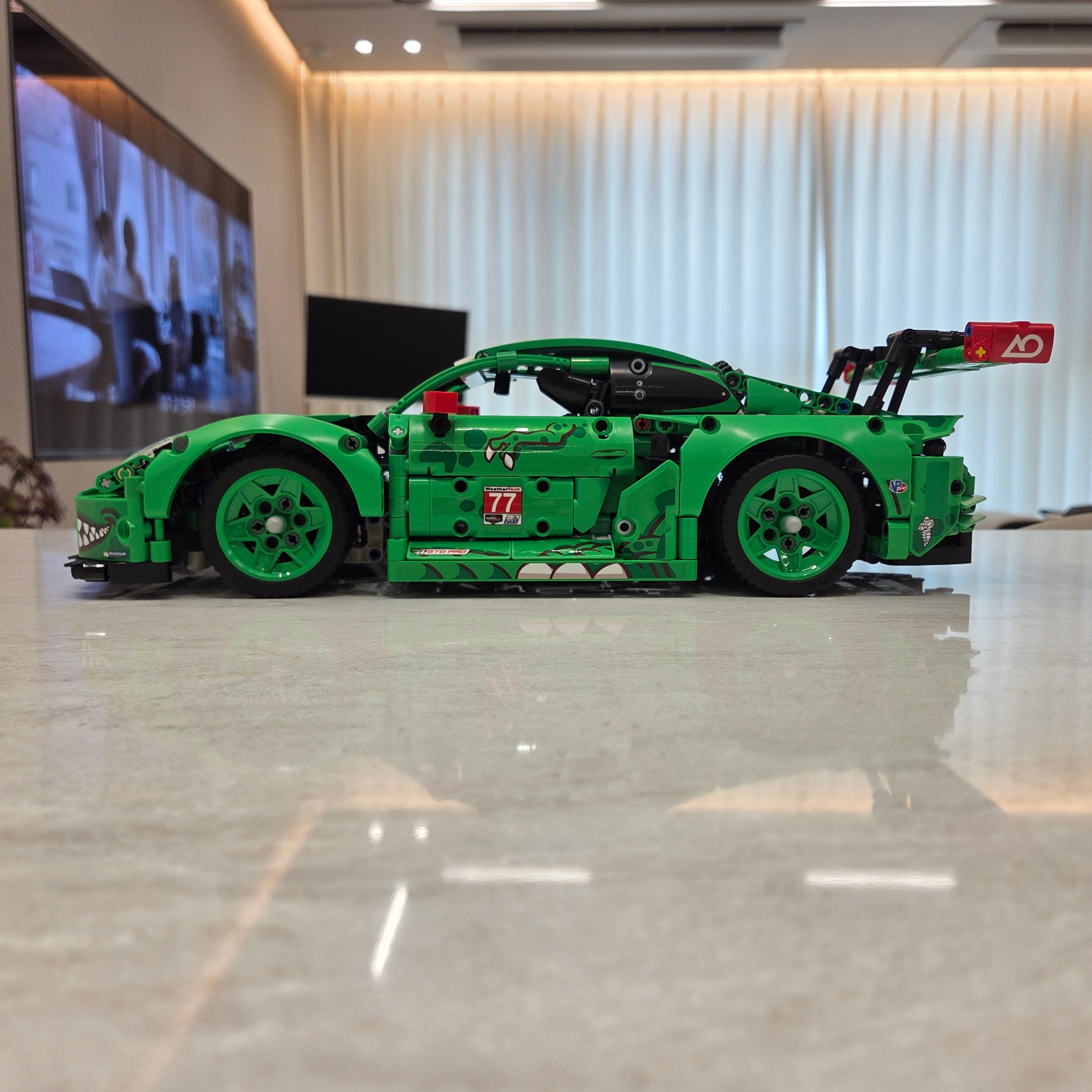 Lego Technic Porsche 911 GT3 R REXY AO Racing Car, Lego 2022 Ford GT 착용 스타일 - 3