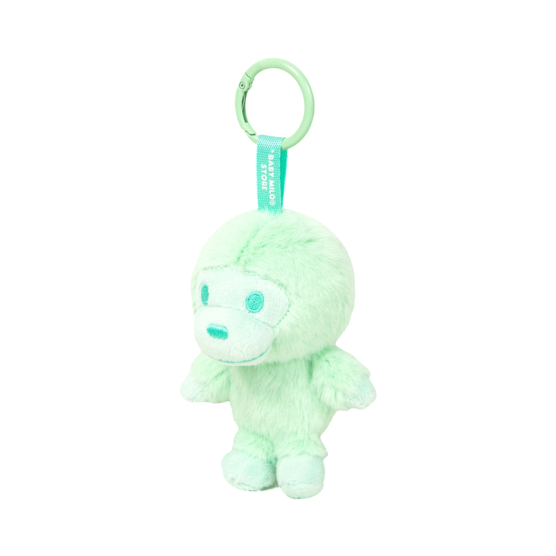 베이프 베이비 마일로 퍼 플러시 인형 키체인 그린(BAPE Baby Milo Fur Plush Doll Keychain Green) - 2