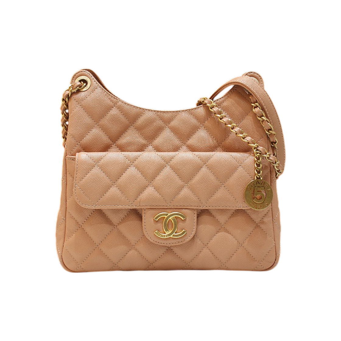 ITO4KD43WTAC Chanel Medium Caviar Hobo Bag