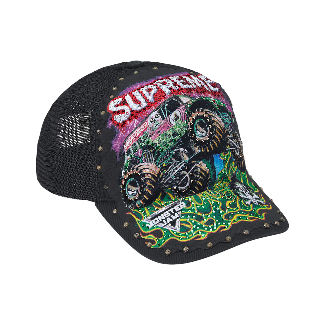 - Supreme Monster Jam Grave Digger Mesh Back 5-Panel Black - 26SS