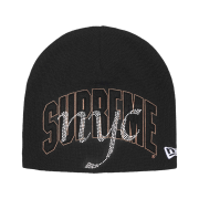Supreme New Era Rhinestone Beanie Black - 26SS