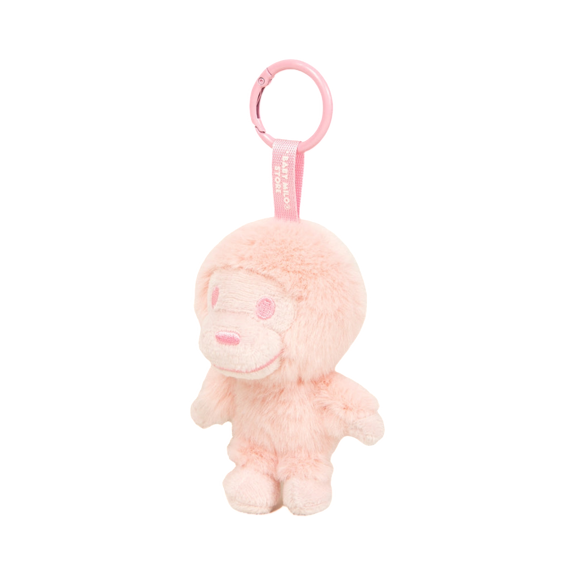 베이프 베이비 마일로 퍼 플러시 인형 키체인 핑크(BAPE Baby Milo Fur Plush Doll Keychain Pink) - 2
