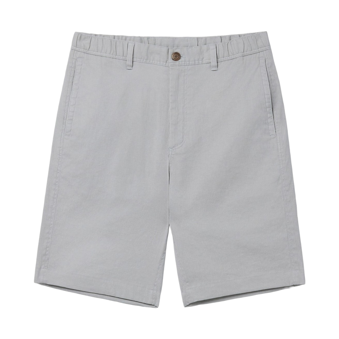 SAPOM26801IVX Series Cotton Linen Standard Fit Shorts Ivory
