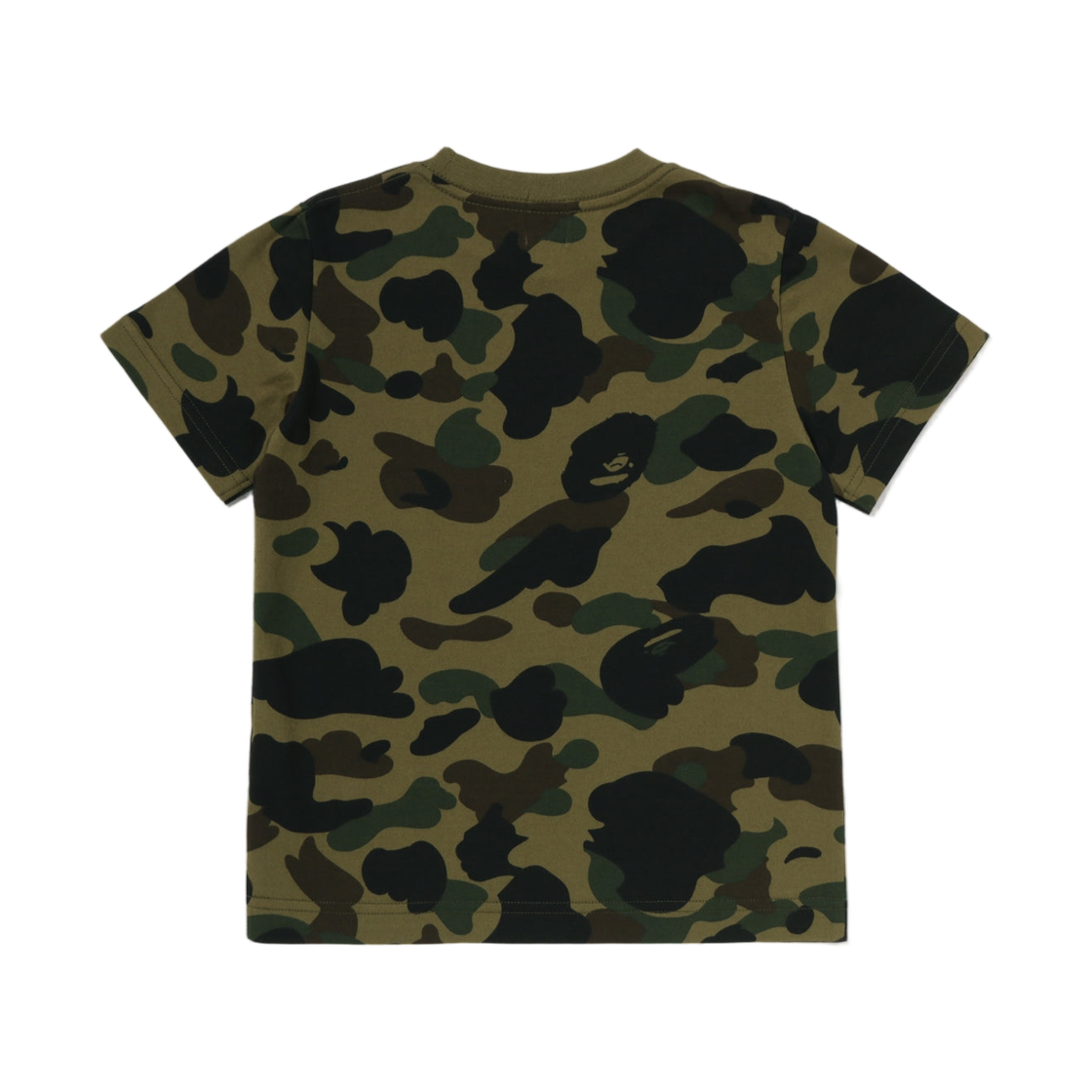 (키즈) 베이프 퍼스트 카모 원 포인트 티셔츠 그린((Kids) BAPE 1st Camo One Point T-Shirt Green) - 2