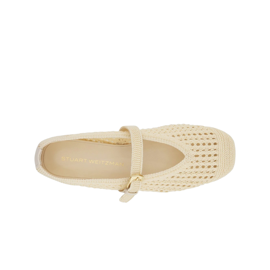 (W) 스튜어트 와이츠먼 레오라 메리 제인 발레 플랫 베이지((W) Stuart Weitzman Leora Mary Jane Ballet Flats Beige) - 2