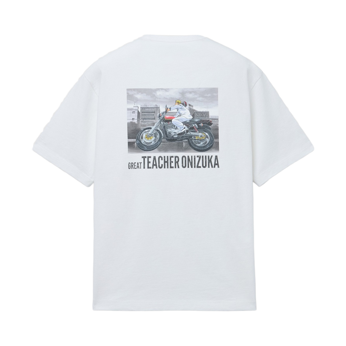시리즈 X GTO 백프린트 반팔 티셔츠 화이트(Series Series X Gto Back Print Short Sleeve White)